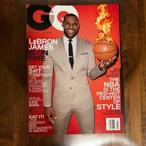 Gentlemen's Quarterly Magazine featuring LeBron James March 2014